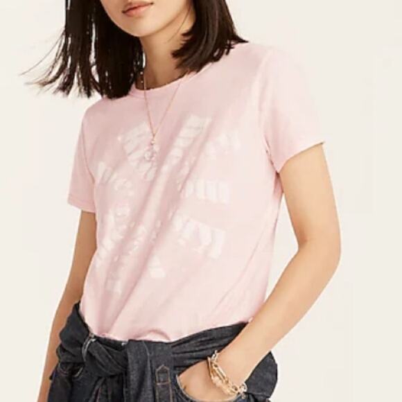 J. Crew Fitted "Kiss Me" crewneck T-shirt - Picture 1 of 7